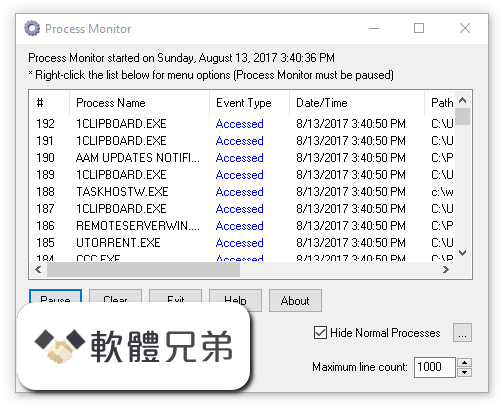 Process Monitor Screenshot 1