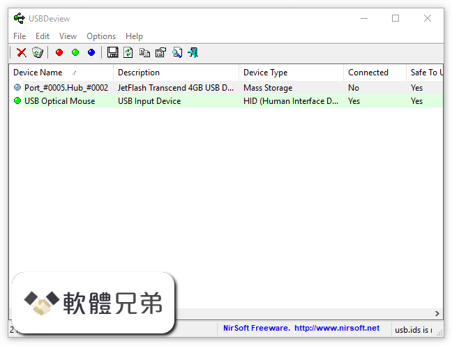 USBDeview (32-bit) Screenshot 1