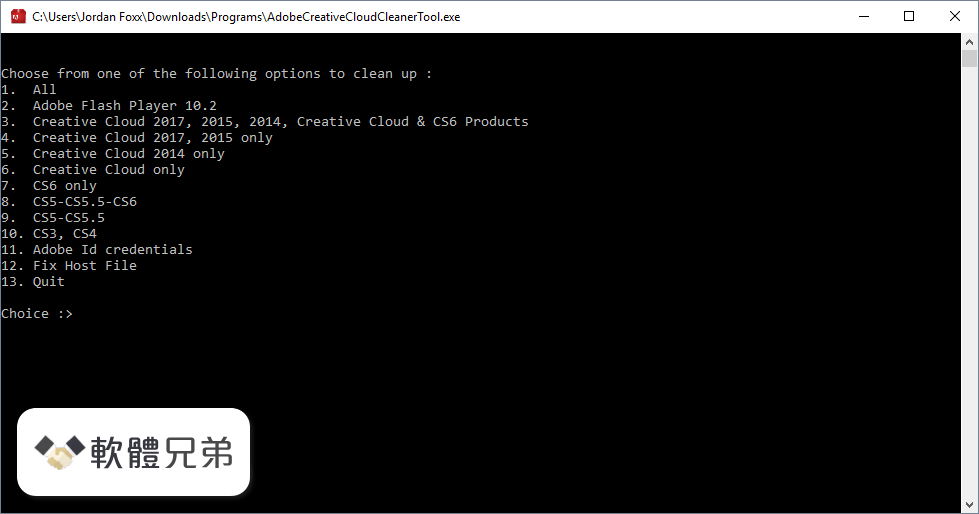 Adobe Creative Cloud Cleaner Tool Screenshot 1