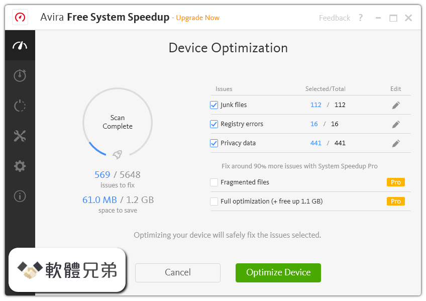 Avira System Speedup Screenshot 2