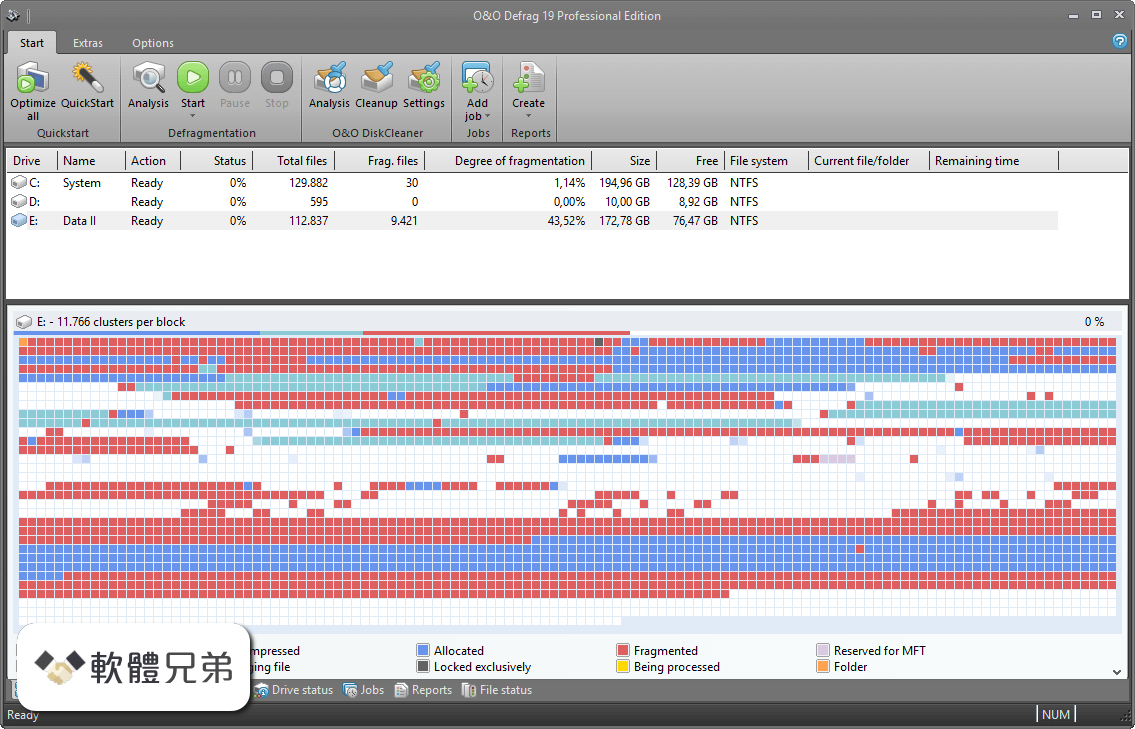 O&O Defrag Professional Edition (32-bit) Screenshot 1