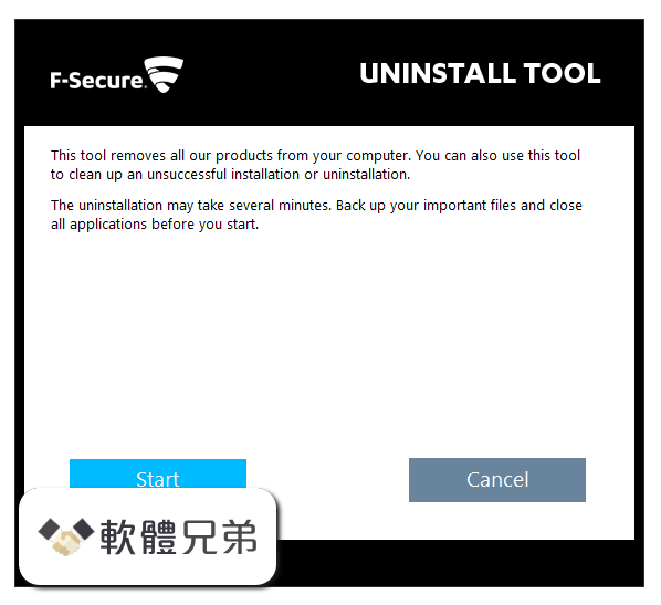 F-Secure Uninstallation Tool Screenshot 1