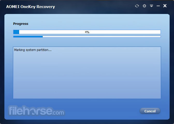 AOMEI OneKey Recovery Screenshot 4