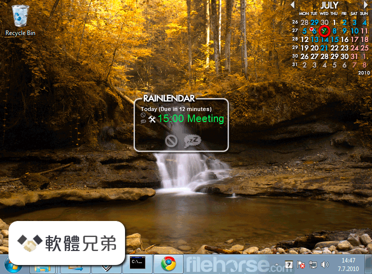 Rainlendar Lite (32-bit) Screenshot 1