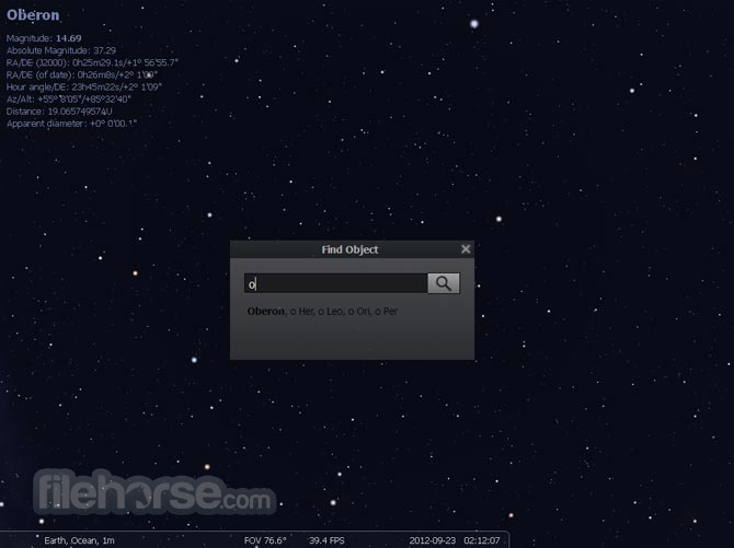 Stellarium (64-bit) Screenshot 3