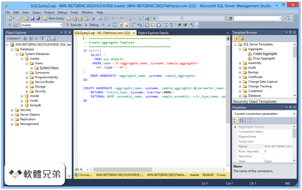 SQL Server Management Studio Screenshot 4
