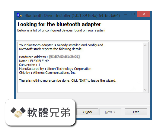 Bluetooth Driver Installer (64-bit) Screenshot 1