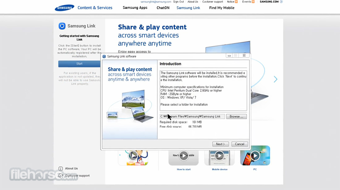 Samsung Link (32-bit) Screenshot 1