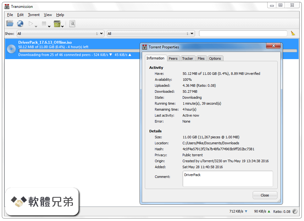 Transmission-Qt (64-bit) Screenshot 3