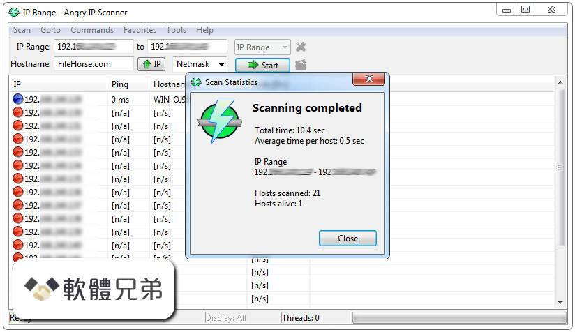 Angry IP Scanner Screenshot 3