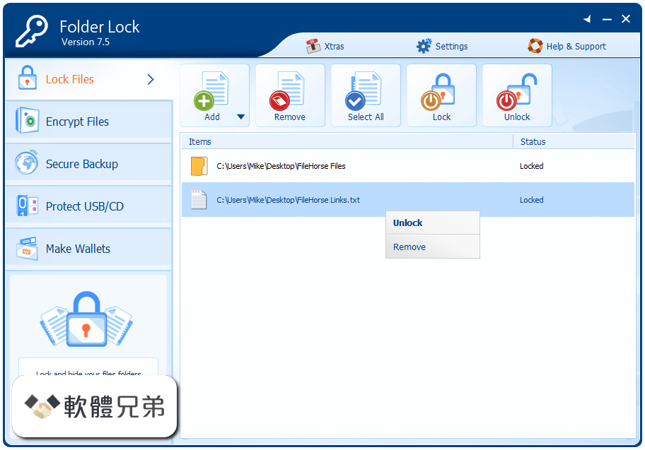 Folder Lock Screenshot 3