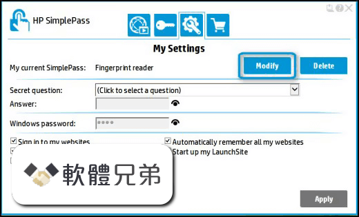 HP SimplePass Screenshot 4
