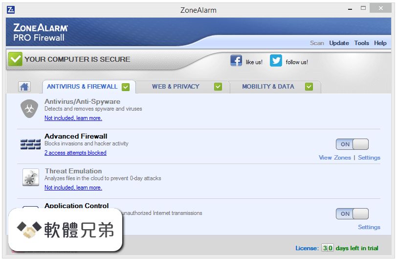 ZoneAlarm PRO Firewall Screenshot 2