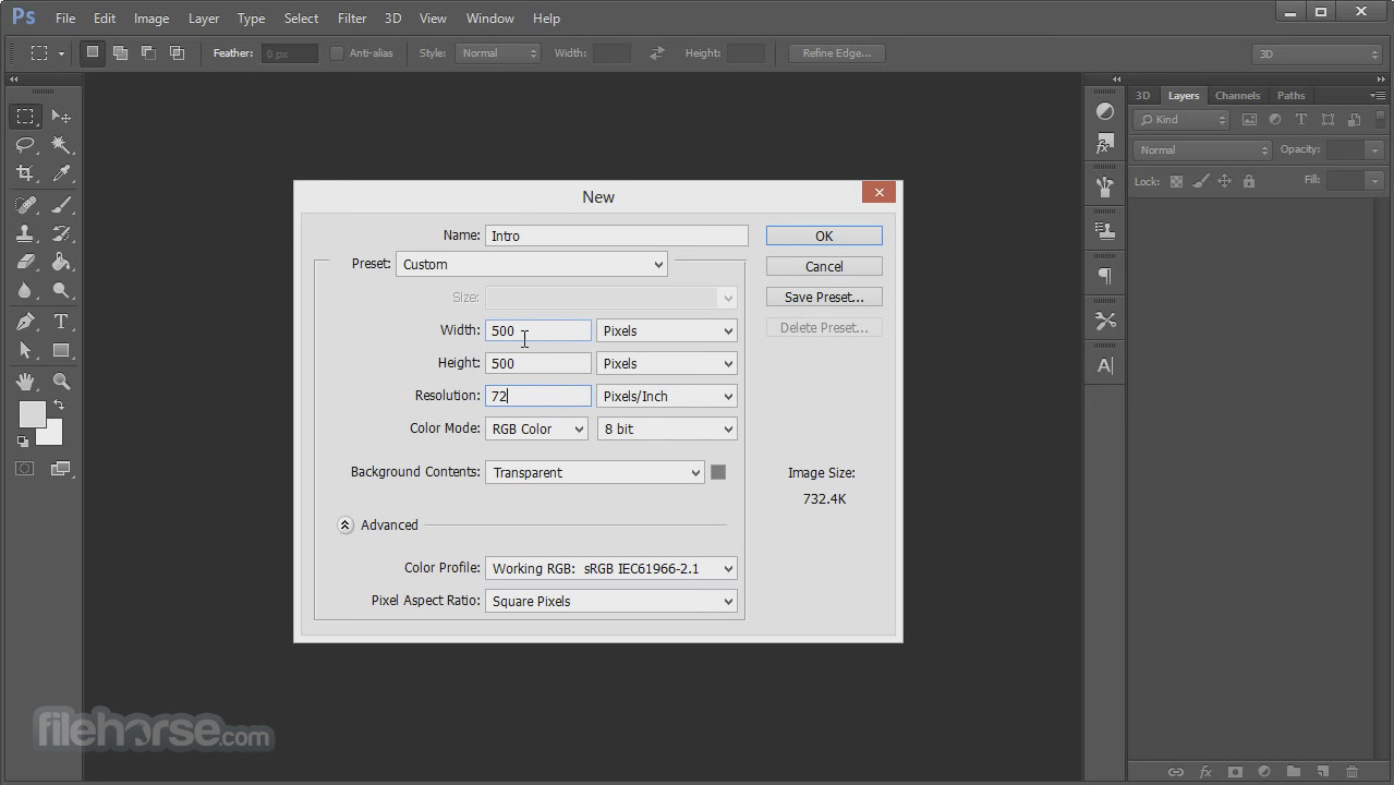 Adobe Photoshop (32-bit) Screenshot 1