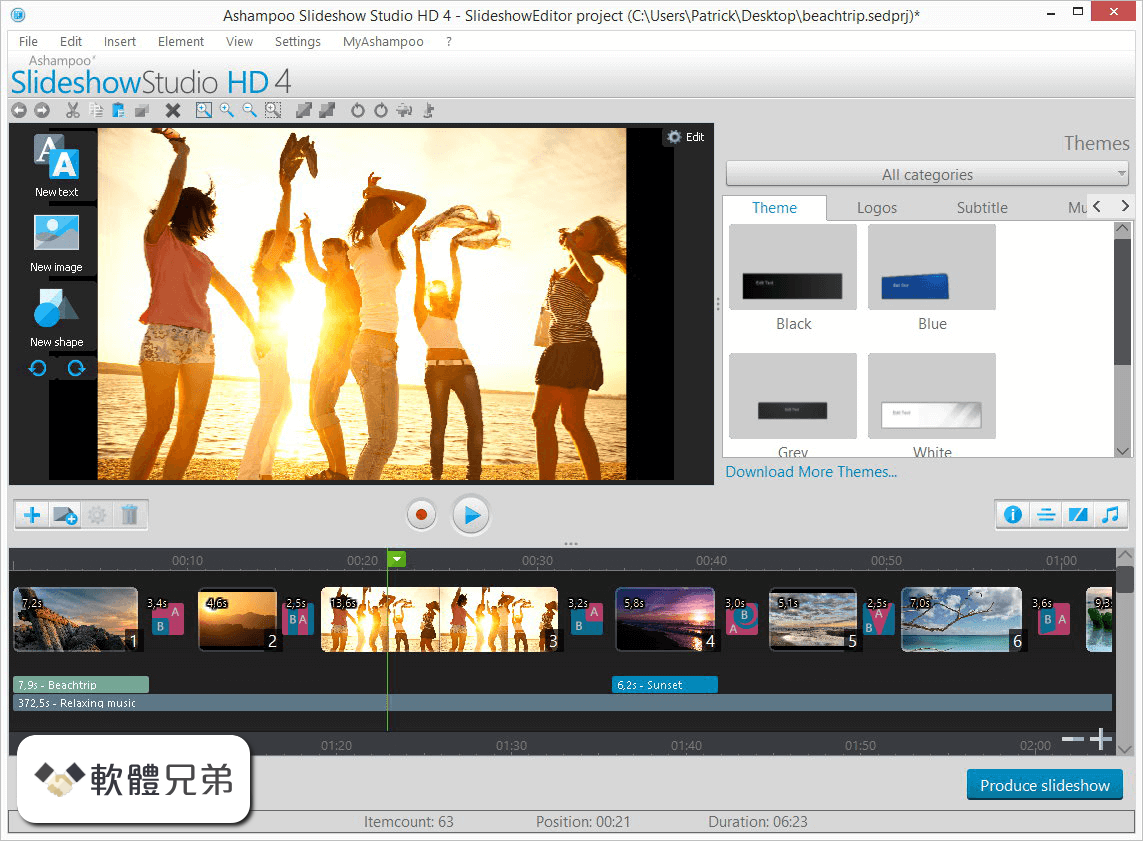 Ashampoo Slideshow Studio HD Screenshot 1
