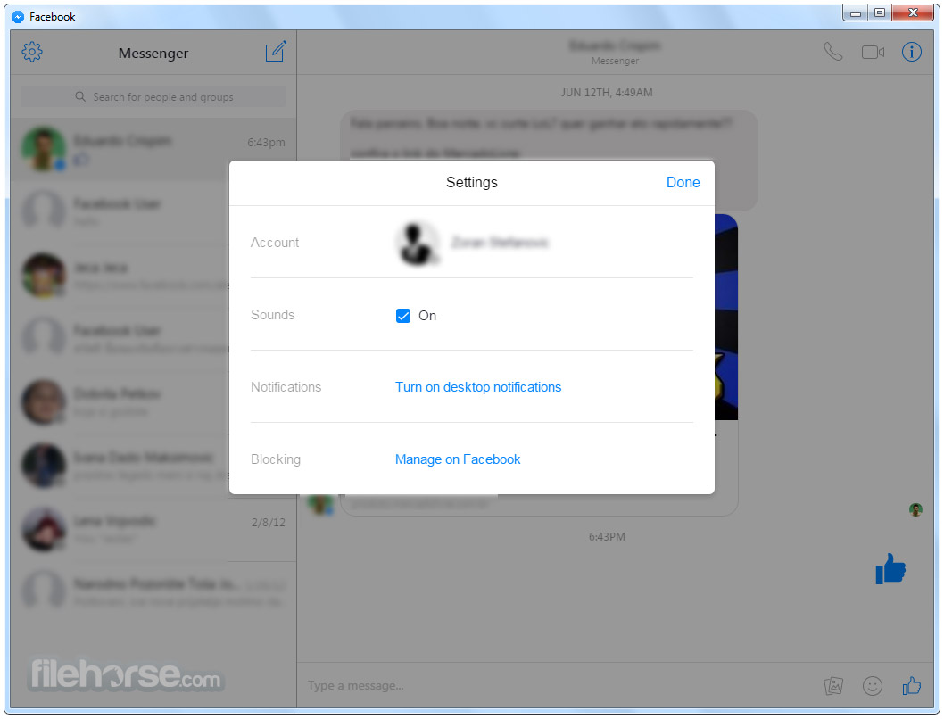 Messenger for Desktop Screenshot 4