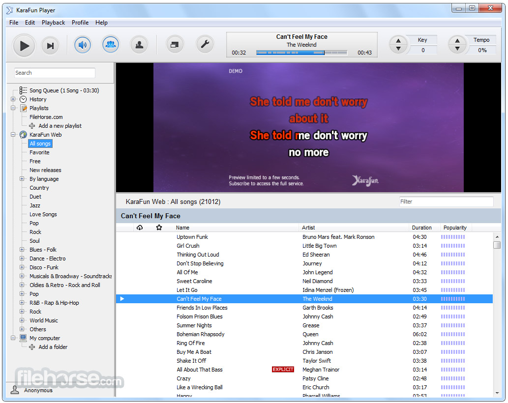 KaraFun Karaoke Player Screenshot 1