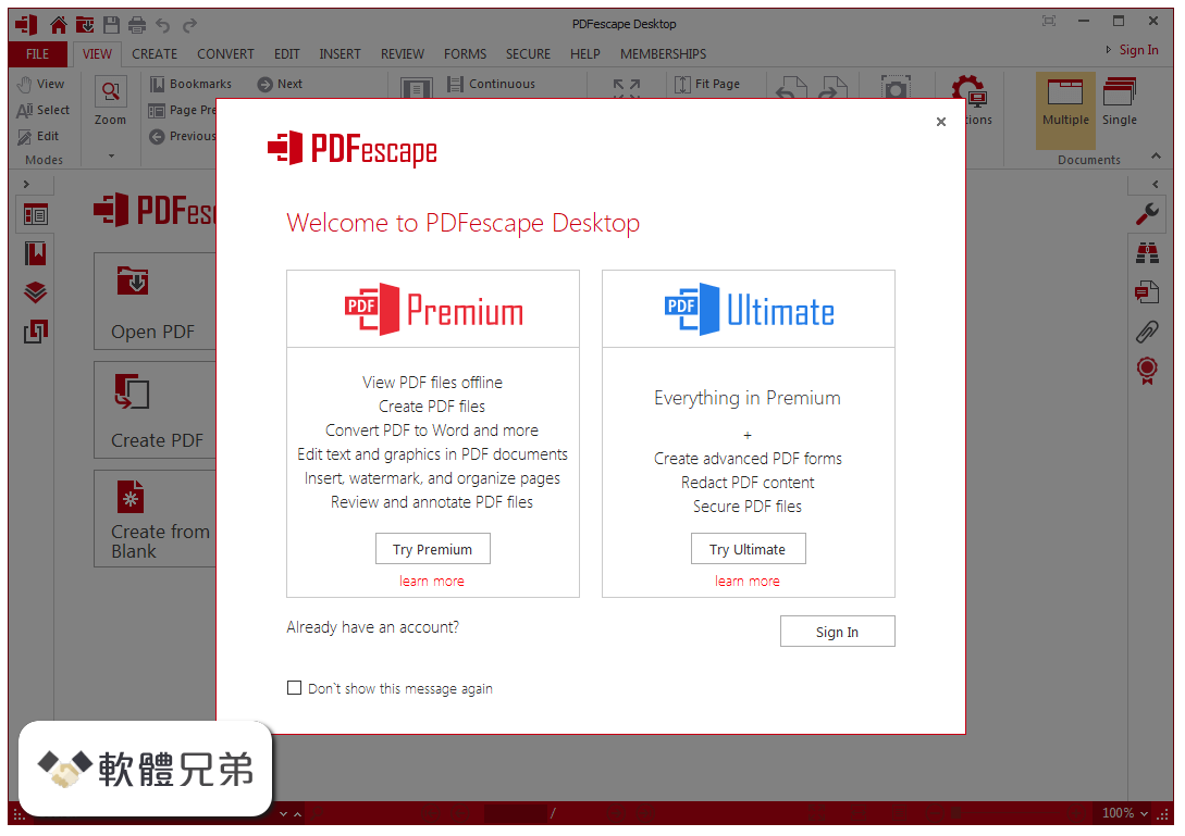 PDFescape Desktop Screenshot 1